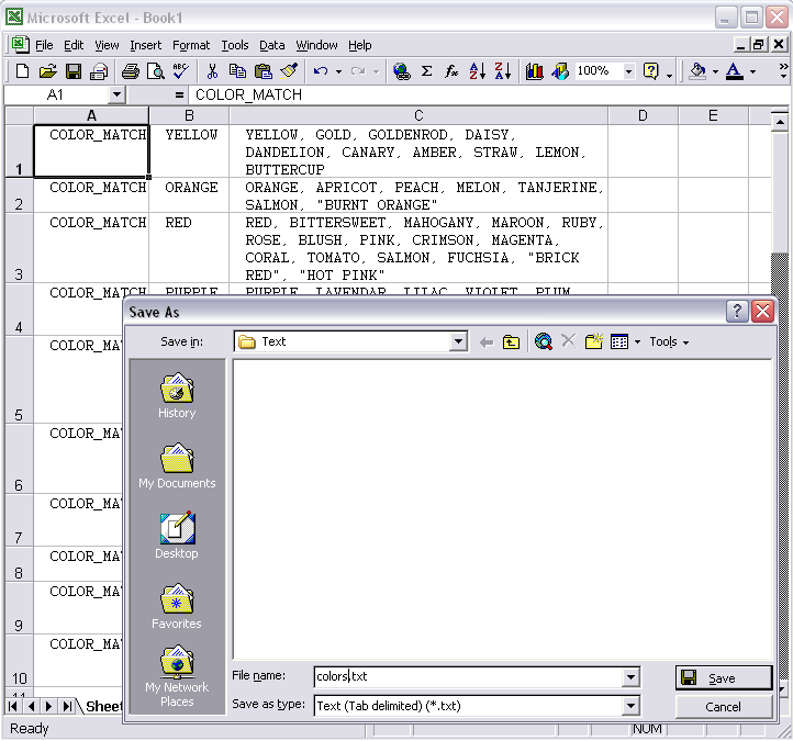 Tutorials Adding a Custom Synonym List